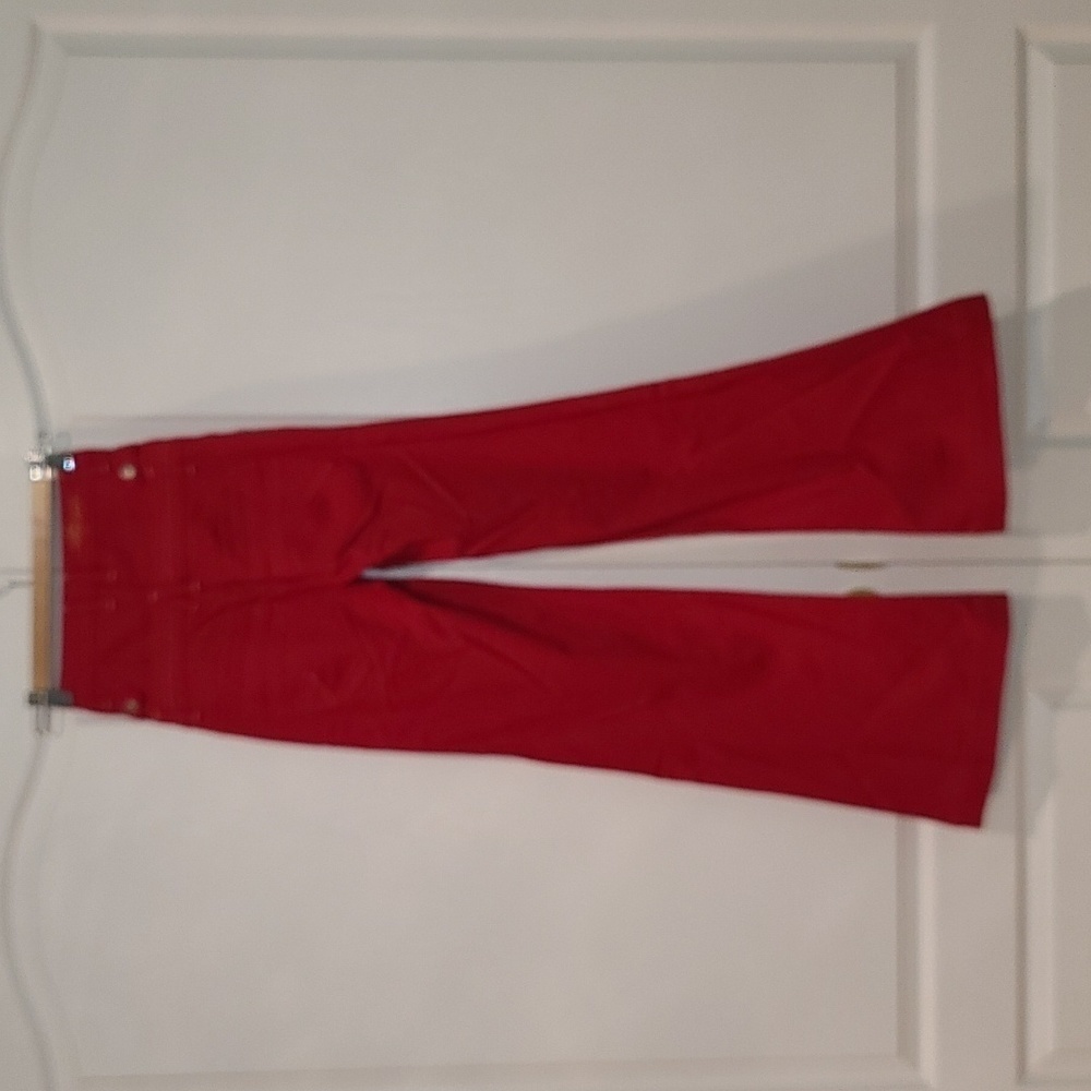 *Rare Find* Sisters point FODA Red high waisted Wide Leg pants XS Y2K - Picture 7 of 16
